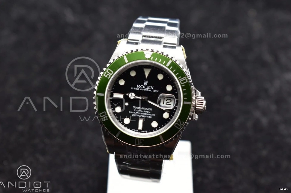 Green 904L Submariner LV SS Bracelet Steel on SH3135 Edition V2 16610 Best ARF1:1 0228